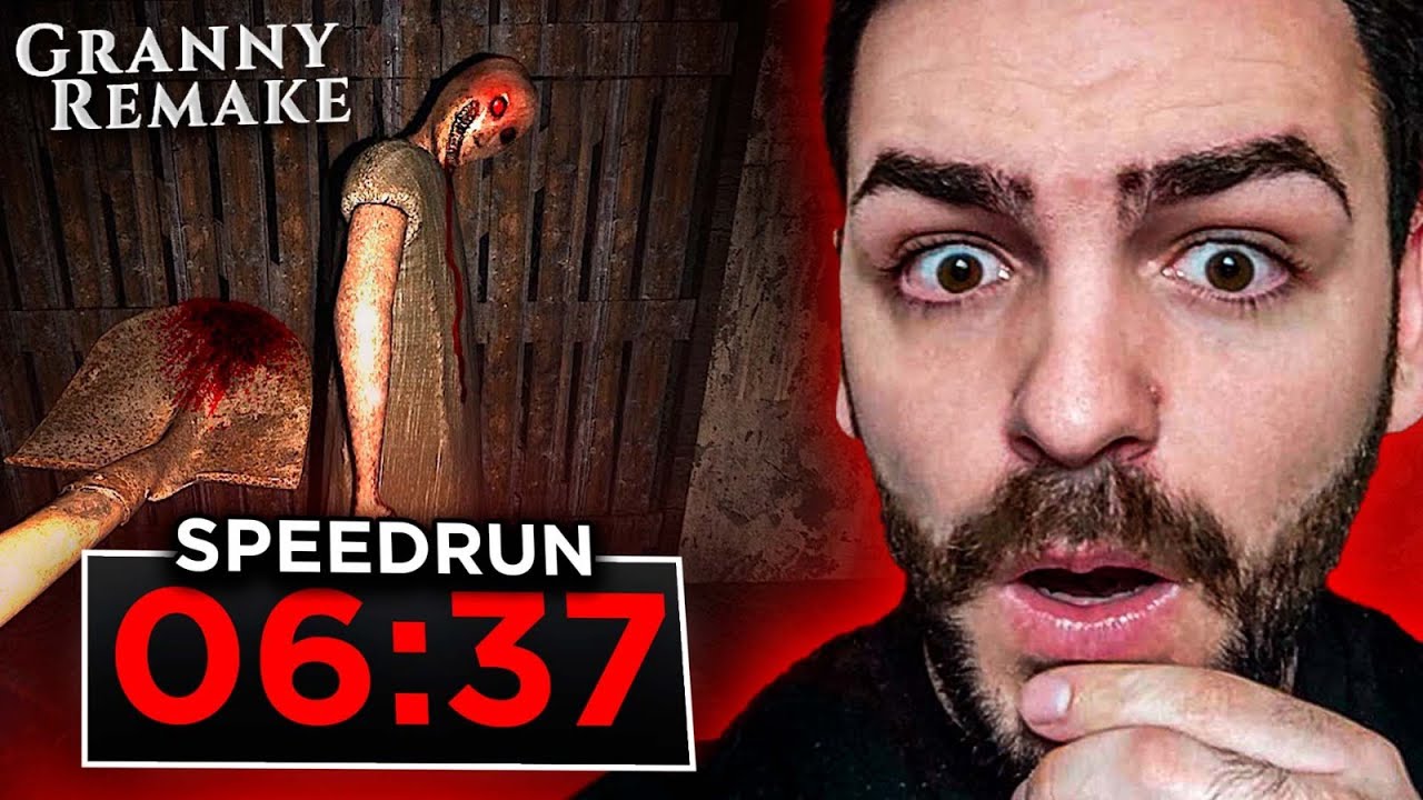 REACCIONO A UN SPEEDRUN DE GRANNY REMAKE EN MODO EXTREMO 😲