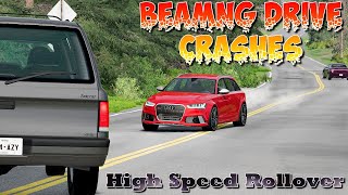 BeamNG Drive game - High Speed Traffic Car Crashes Compilation. Videos #40.