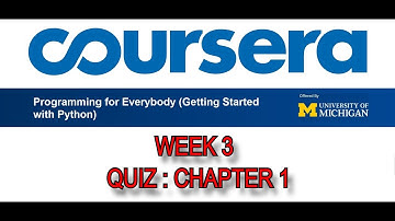 Coursera Python for Everybody EP-2 | Chapter 1 Quiz Answers (Week 3) | Shoeb Solves