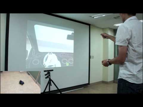 Mini Car using Kinect and Arduino
