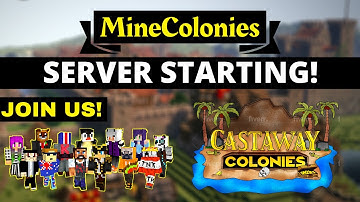 MineColonies Server! JOIN NOW! 🌴 CastawayColonies 🌴