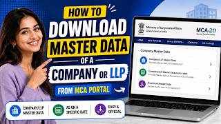 How to download Master Data of a Company/LLP from MCA portal