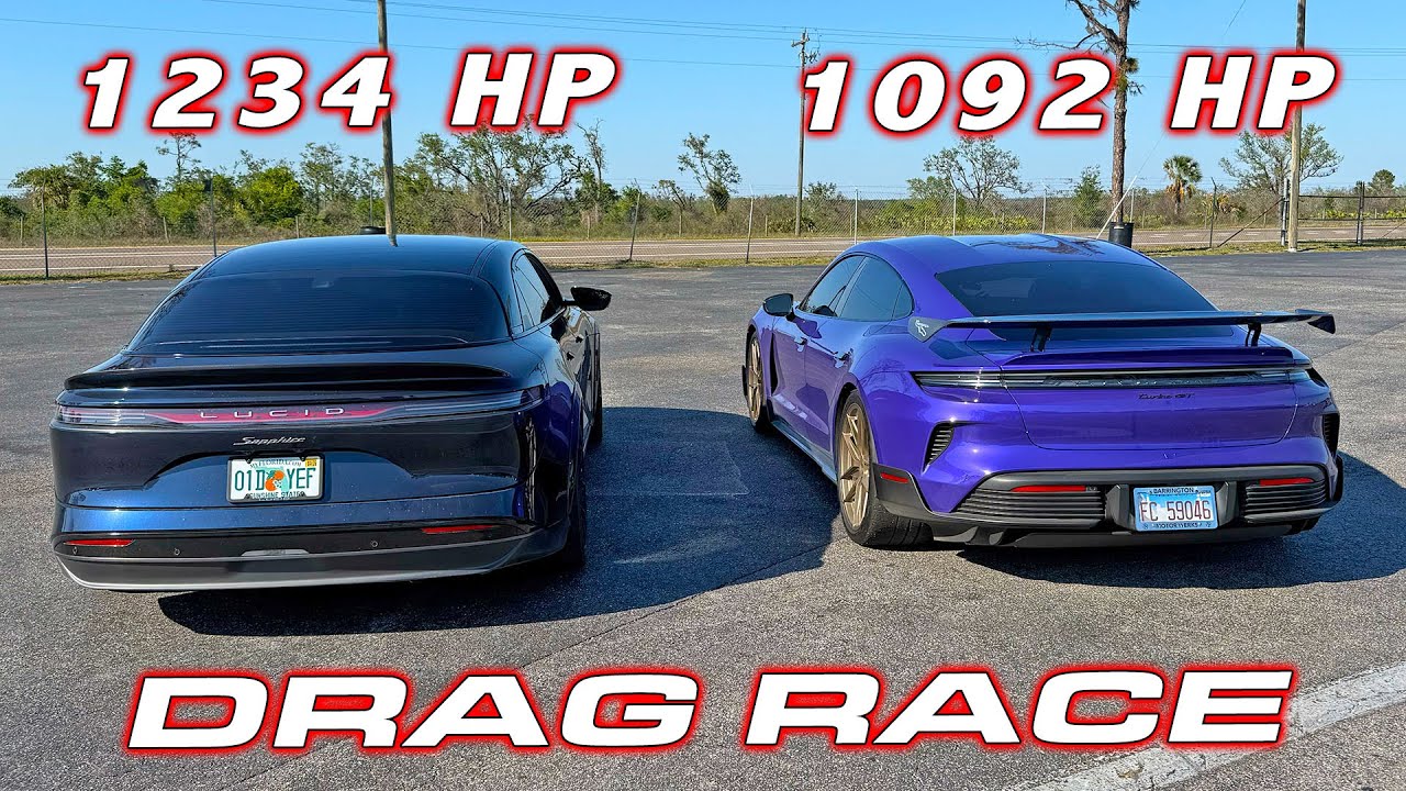 THE TWO QUICKEST SEDANS IN THE WORLD * Porsche Taycan Turbo GT vs