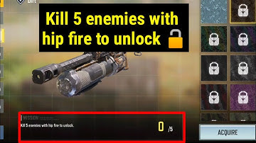 Kill 5 enemies with hip fire to unlock 🔓 | Kill 10 enemies with hip fire to unlock 🔓