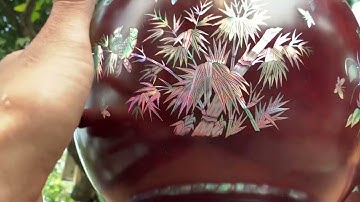 Dành tích khảm ốc đỏ sigapore vừa xong khâu hoàn thiện để bàn giao cho khách ạ