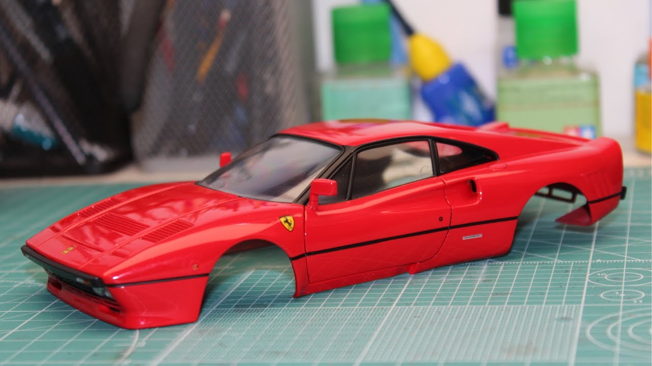 Building a small Ferrari 288 GTO 1/24 scale kit - Part 1 - YouTube
