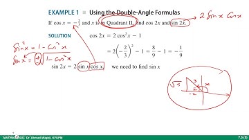 MATH002, 7.3 Double-Angle and Half-Angle Formulas