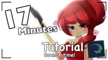 ✨️🎬 17-minute Tutorial how to do " BOUNCE " Animation!🌟 // on Alight Motion💚🖤