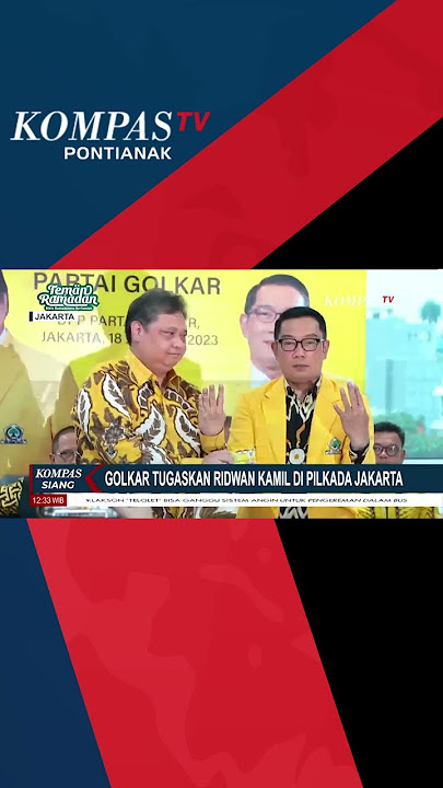 Partai Golkar Tugaskan Ridwan Kamil Jadi Bakal Cagub Jakarta #shorts