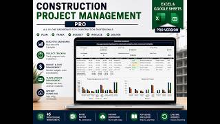 Construction Project Management PRO | Excel Dashboard Demo