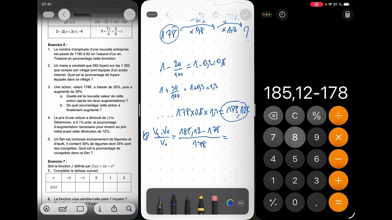 Révision DS secondes - Exo 5