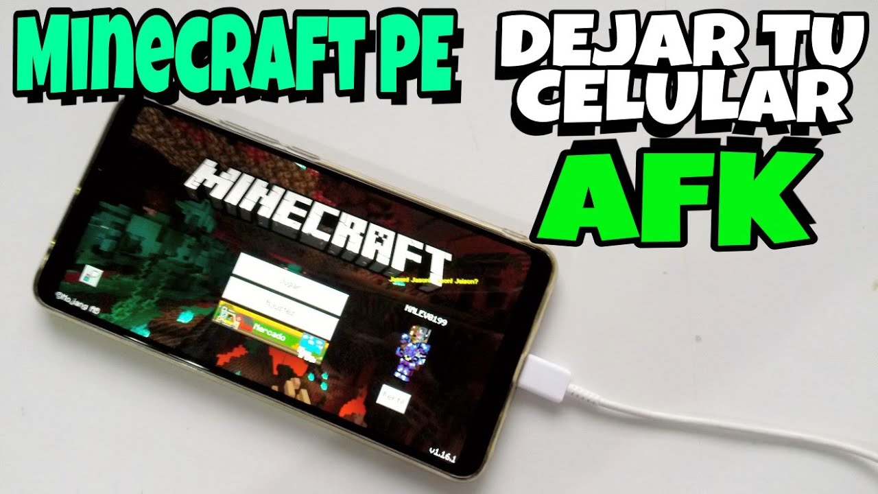 Como dejar tu celular AFK, Minecraft PE (bedrock), dejar granjas funcionando, tutorial