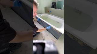 Badewanne verkleiden. #shorts #shortvideo #work #foryou #diy #construction #baustelle