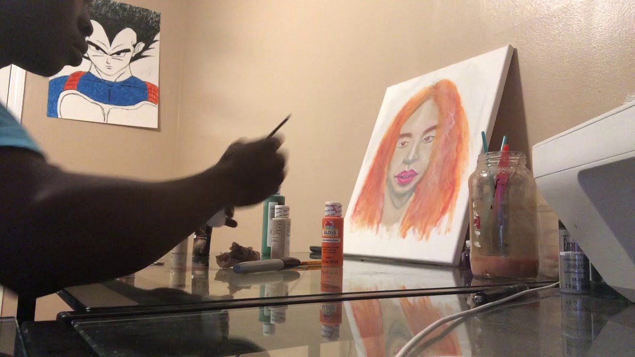 The orange lady painting session YouTube