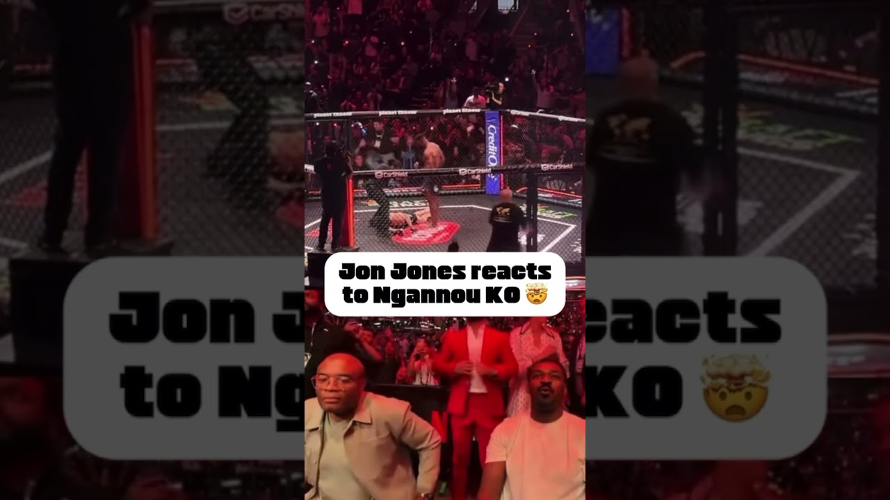 Francis Ngannou was talking trash to Jon Jones after his knockout at MVP MMA