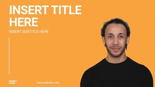 Simple Orange Presentation: Create a video in 5 mins