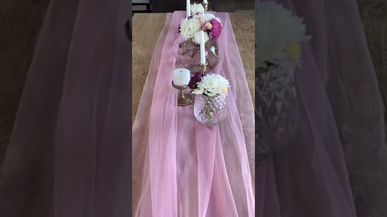 make your table presentable with just a tulle