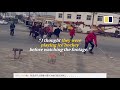 Chinese elderly people chase hearse for free money