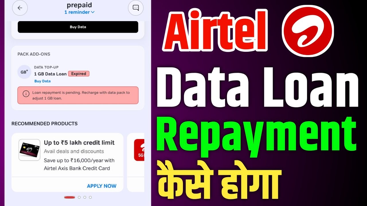 Airtel 1Gb Data Loan Repayment | Airtel Thanks App Data Loan Repayment Kaisa Hoga ?