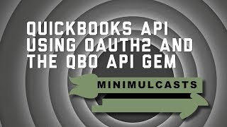 QuickBooks API & OAuth2