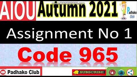 ⏩ AIOU Code 965 Solved Assignment No.1 Autumn 2021 || Level: MSC Mass Communication