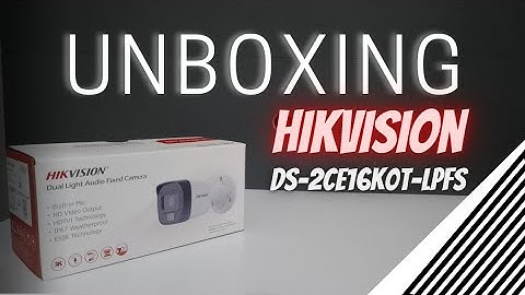Unboxing!!! Camera CCTV Outdoor Hikvision 5mp Dual lights Audio DS-2CE16K0T-LPFS