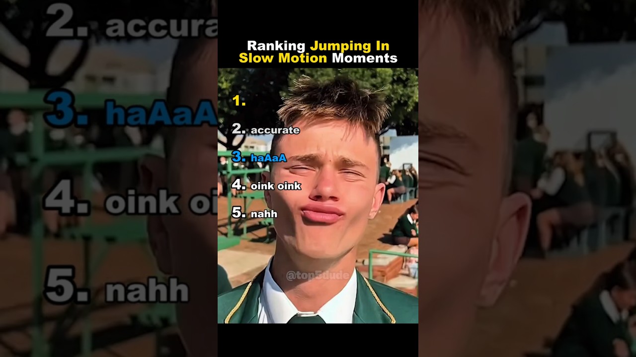 Ranking Most Hilarious Jumping In Slow Motion Moments