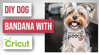 🐶 DIY Dog Bandana With Cricut - Valentines Day Dog Project