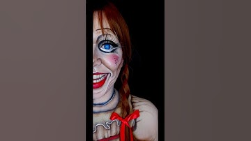 Annabelle Doll #annabelle #annabellemakeup #annabelledoll #halloweenmakeup #shorts