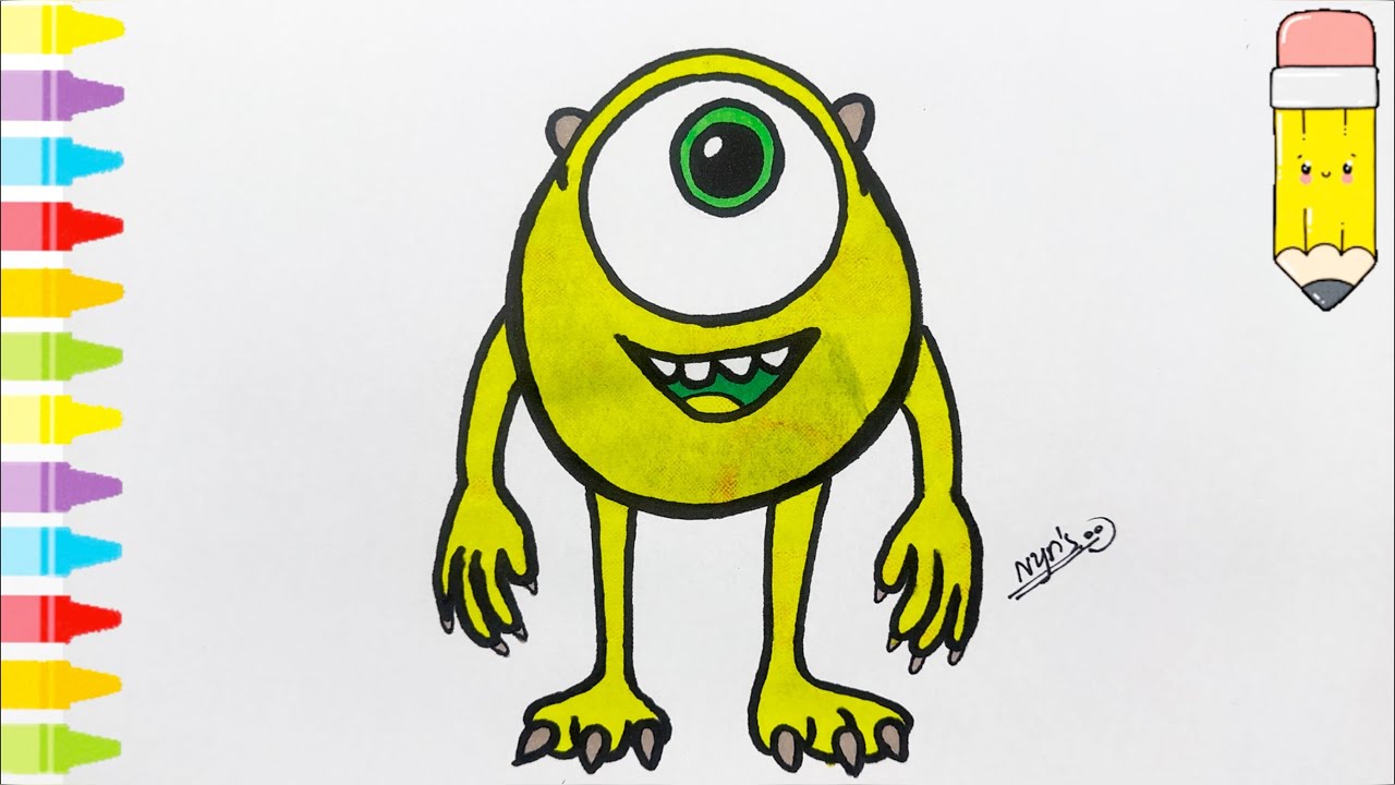 How to Draw a Cute One-Eyed Monster | Easy Drawing for Kids | Step by Step Tutorial 