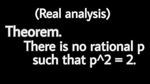 There is no rational p such that p^2=2
