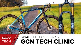 Can You Swap Your Suspension Fork For A Rigid One? | GCN Tech Clinic #AskGCNTech