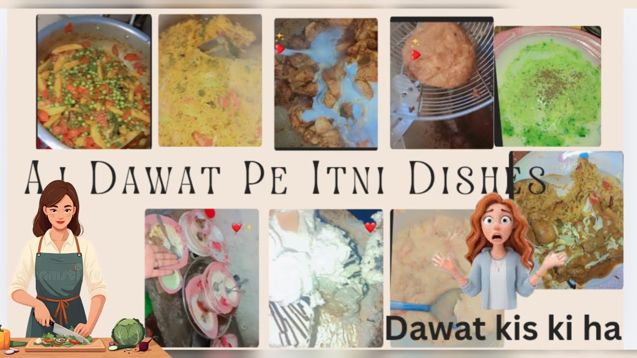 Aj Dawat Ki Mane || Dawat m Boht Sari Dishes Banai || #asmakashifvlog 