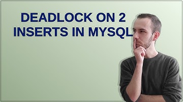 Deadlock on 2 inserts in MySQL