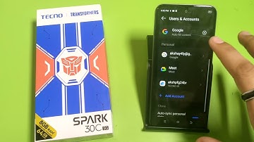 Tecno Spark 30C 5G Remove Gmail ID setting | How to Delete Gmail Account in Tecno mobile