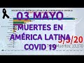 MÁS MUERTES EN AMÉRICA LATINA POR CORONAVIRUS- HASTA EL 03 MAYO 2020-(MORE DEATHS IN LATIN AMERICA )