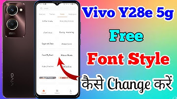 Vivo Y28e 5g Free Font Style Change Kaise Kare // How To Free Font Style Change In Vivo Y28e 5g