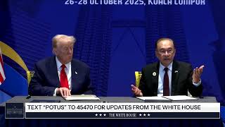 川普訪亞洲　與東南亞夥伴簽署貿易及關鍵礦產協議