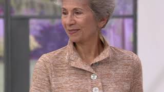 Denim & Co. Space Dye Heavenly Jersey Button Henley Tunic on QVC