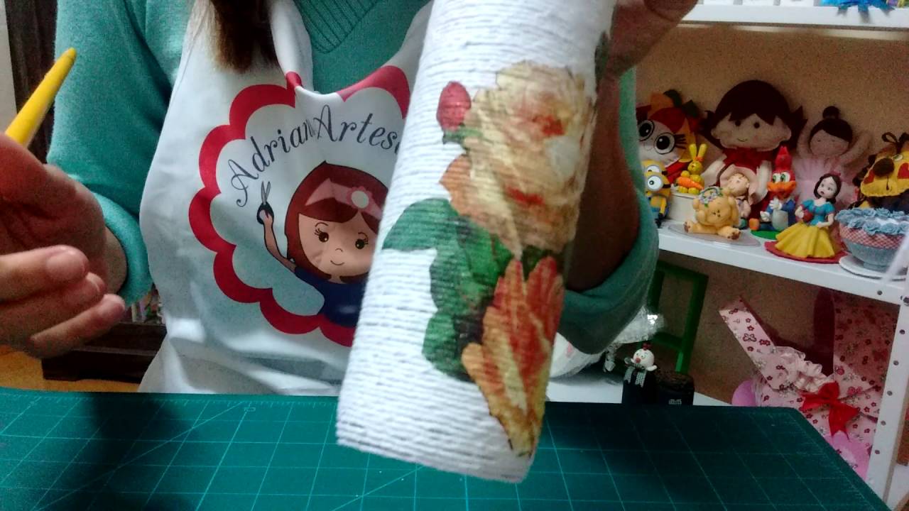 RECICLAGEM DE GARRAFAS COM DECOUPAGE