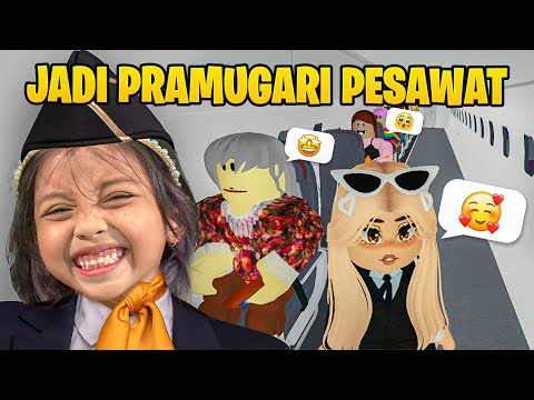 LEIKA JADI PRAMUGARI PESAWAT TERBANG INDONESIA 🥰🤩 CABIN CREW SIMULATOR [ROBLOX INDONESIA]