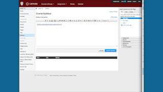 Uploading a syllabus in Canvas