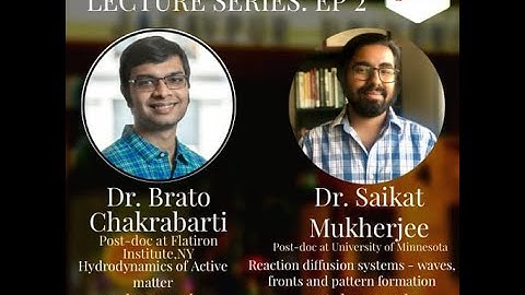 Hydrodynamics of Active matter - Dr. Brato Chakrabarti