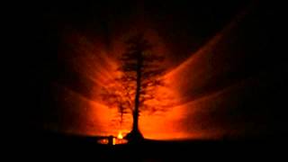 LED Shadow Projection Night Light Atmosphere Candle Decor - Pine