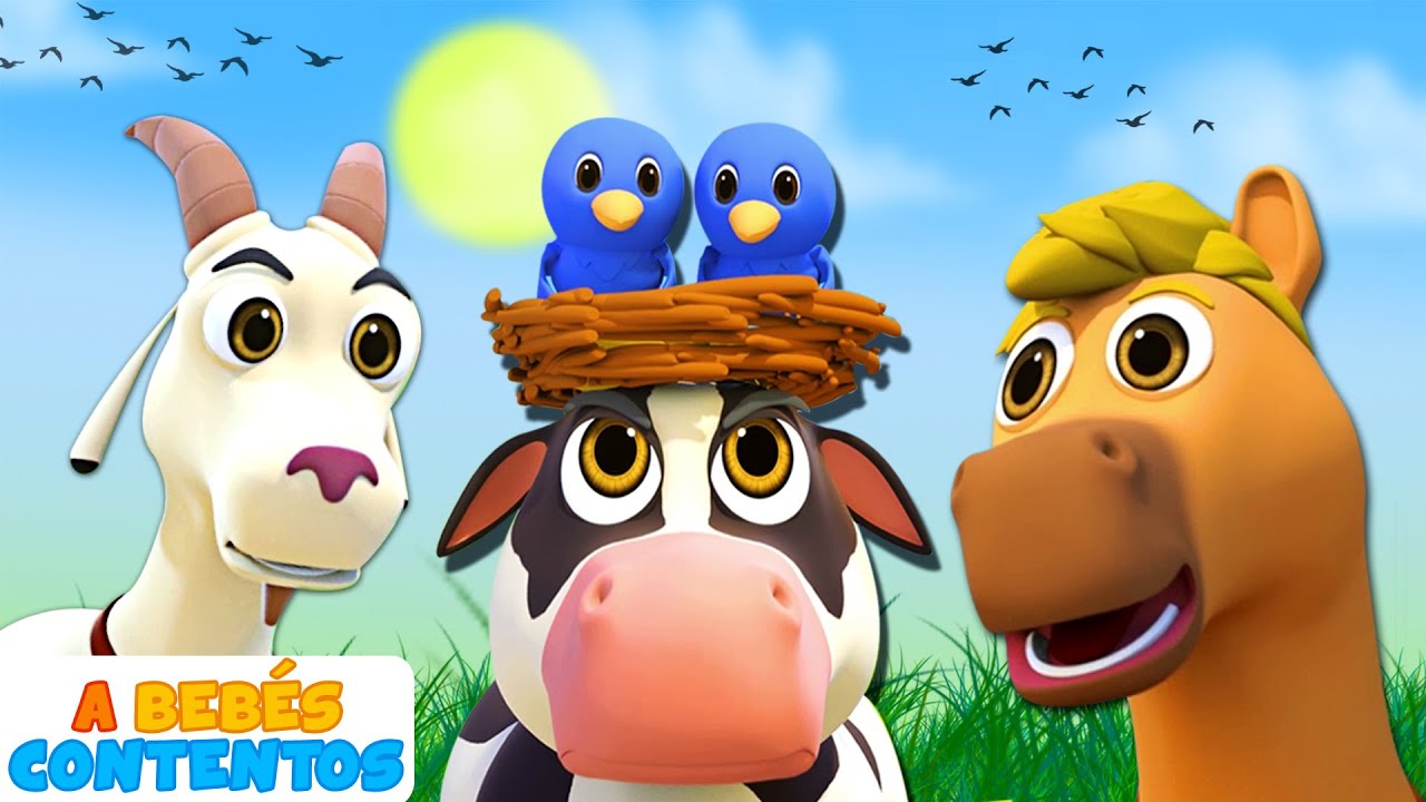 A Bebés Contentos | 3D Sonidos de Animales Bebé | Canciones para niños