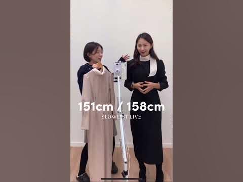 151cm 158cm 겨울 룩북 라이브🧣 - YouTube