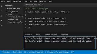 Details Playwright TypeScript VSCode News