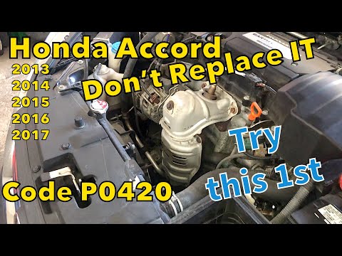 Honda Accord 2013 to 2017 code P0420 cheap fix under $100 - YouTube