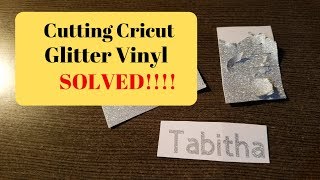 Cutting Glitter Vinyl on The Cricut Maker Solved   Updated!