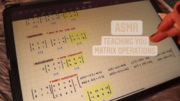 ASMR Teaching you Matrix operations ♡︎ | iPad sounds, close whispering